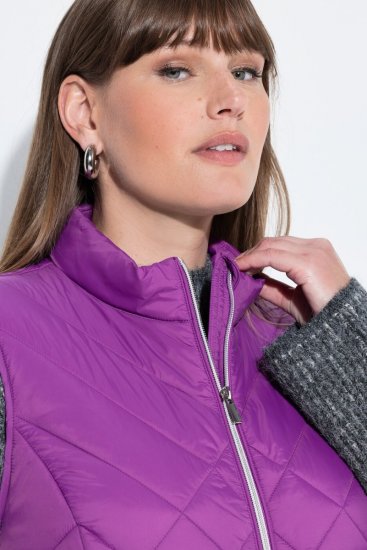 Ulla Popken 840047 Vetthülgav tepitud vest Lilla - Vestid - 
