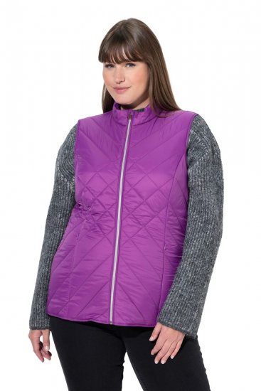 Ulla Popken 840047 Vetthülgav tepitud vest Lilla - Vestid - 
