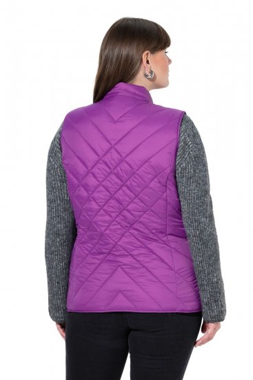Ulla Popken 840047 Vetthülgav tepitud vest Lilla - Vestid - 