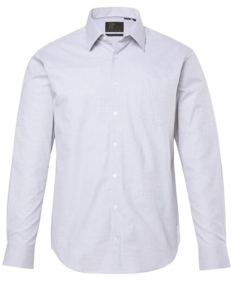 JP1880 Business Shirt Long Sleeve Two-Tone Grey - Särgid - Meeste suured särgid 2XL – 8XL