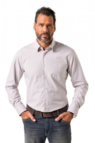 JP1880 Business Shirt Long Sleeve Pink - Särgid - Meeste suured särgid 2XL – 8XL