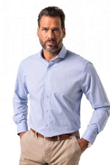 JP1880 Business Shirt Long Sleeve Ice Blue - Särgid - Meeste suured särgid 2XL – 8XL
