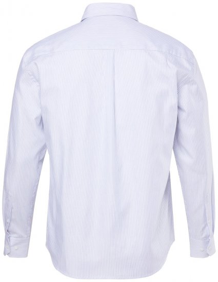 JP1880 Business Shirt Long Sleeve Striped Snow White - Särgid - Meeste suured särgid 2XL – 8XL
