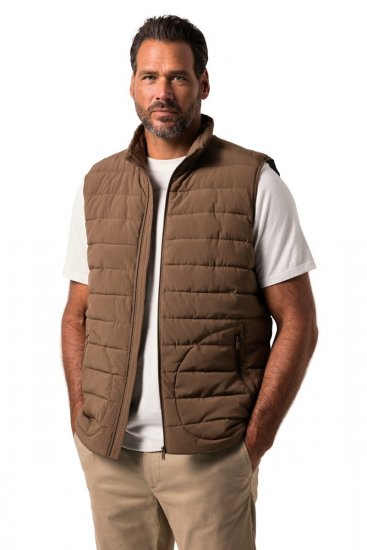 JP1880 840619 Kergelt vateeritud vest Hallikaspruun - Jakid ja joped - Joped, suured suurused: 2XL – 12XL