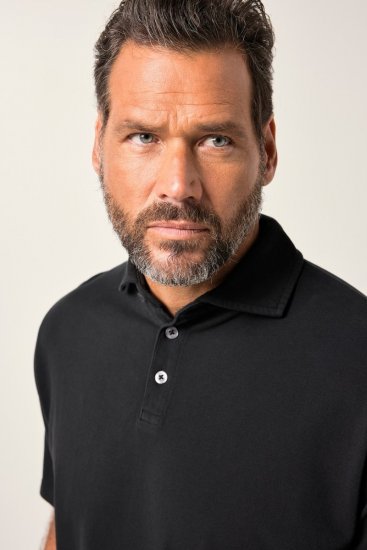 JP1880 Polo Shirt Pique Vintage Black - Polosärgid - Meeste suured polosärgid 2XL – 8XL
