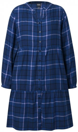 Ulla Popken 840929 Ruuduline kleit Tumesinine - Midikleidid - Plusssuuruses midikleidid