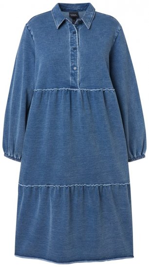 Ulla Popken 840972 Volangidega dressikleit Indigo - Dressikleidid - 