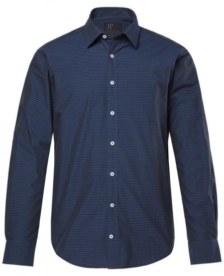 JP1880 Shirt Long Sleeve Kent Collar Navy - Särgid - Meeste suured särgid 2XL – 8XL