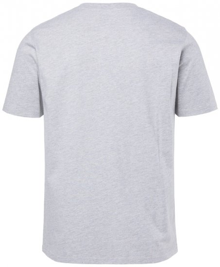 JP1880 T-shirt Short Sleeve Chest Print Grey Melange - T-särgid - Suured T-särgid 2XL – 14XL
