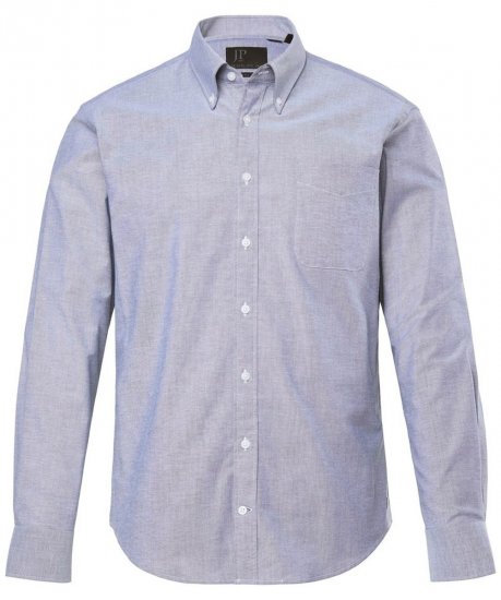 JP1880 Oxford Shirt Long Sleeve Denim Blue - Särgid - Meeste suured särgid 2XL – 8XL