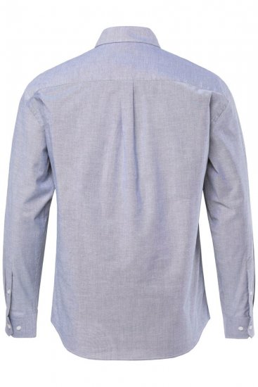 JP1880 Oxford Shirt Long Sleeve Denim Blue - Särgid - Meeste suured särgid 2XL – 8XL