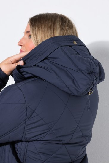 Ulla Popken 841360 Tepitud jope Tumesinine - Joped - Suured naiste jakid