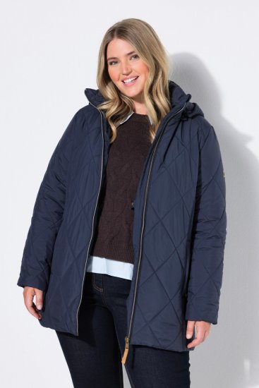 Ulla Popken 841360 Tepitud jope Tumesinine - Joped - Suured naiste jakid