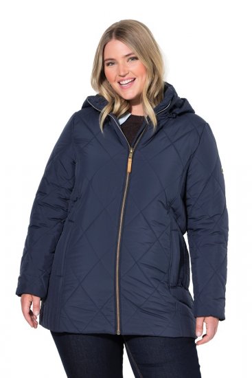 Ulla Popken 841360 Tepitud jope Tumesinine - Joped - Suured naiste jakid