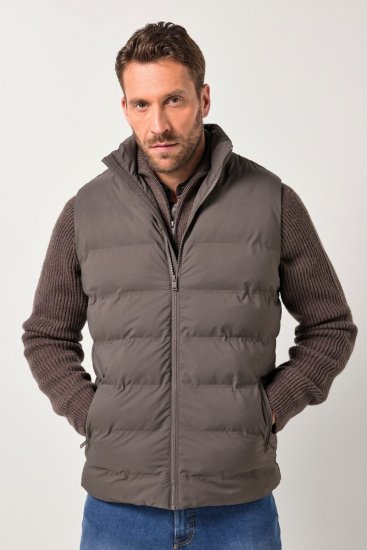 JP1880 841361 Lasertepitud vest Mokapruun - Jakid ja joped - Joped, suured suurused: 2XL – 12XL
