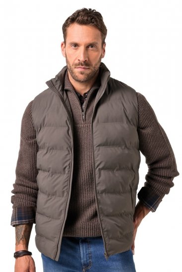JP1880 841361 Lasertepitud vest Mokapruun - Jakid ja joped - Joped, suured suurused: 2XL – 12XL