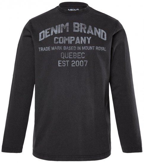 Men+ 612 Pika varrukaga T-särk Denim Brand Company Must - T-särgid - Suured T-särgid 2XL – 14XL