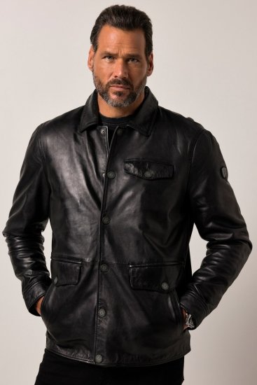 JP1880 Leather Jacket Finest Lamb Nappa Black - Jakid ja joped - Joped, suured suurused: 2XL – 12XL
