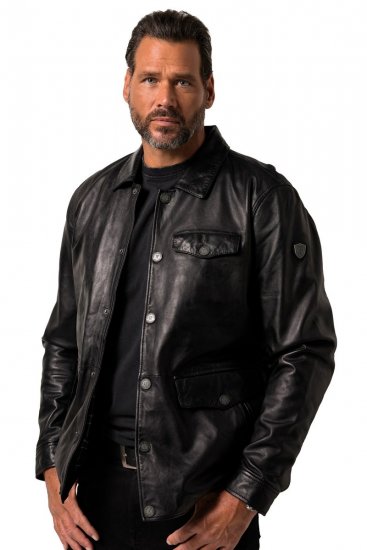 JP1880 Leather Jacket Finest Lamb Nappa Black - Jakid ja joped - Joped, suured suurused: 2XL – 12XL