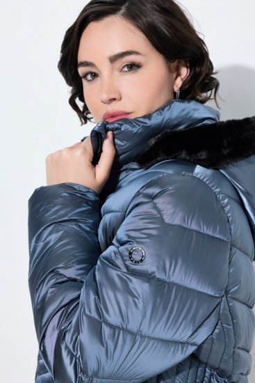 Ulla Popken 842013 Tepitud jope Denimsinine - Joped - Suured naiste jakid