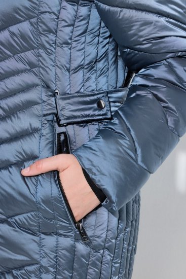 Ulla Popken 842013 Tepitud jope Denimsinine - Joped - Suured naiste jakid