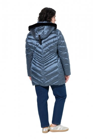 Ulla Popken 842013 Tepitud jope Denimsinine - Joped - Suured naiste jakid
