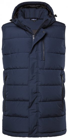 Men+ 433 Kapuutsiga tepitud vest Tumesinine - Jakid ja joped - Joped, suured suurused: 2XL – 12XL