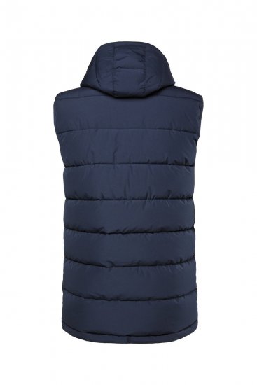Men+ 433 Kapuutsiga tepitud vest Tumesinine - Jakid ja joped - Joped, suured suurused: 2XL – 12XL