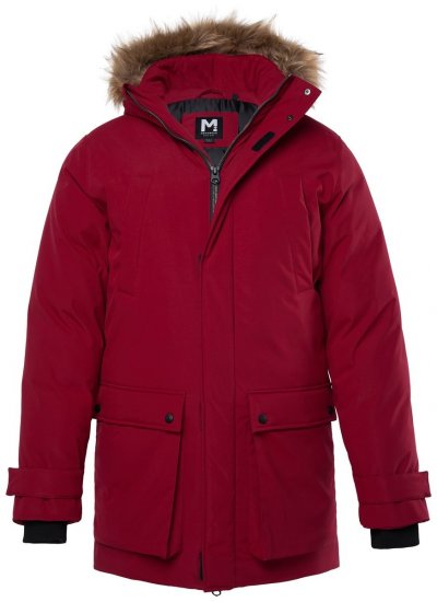 Men+ 619 Funktsionaalne parka tehiskarvaga kapuutsiga Veinipunane - Jakid ja joped - Joped, suured suurused: 2XL – 12XL