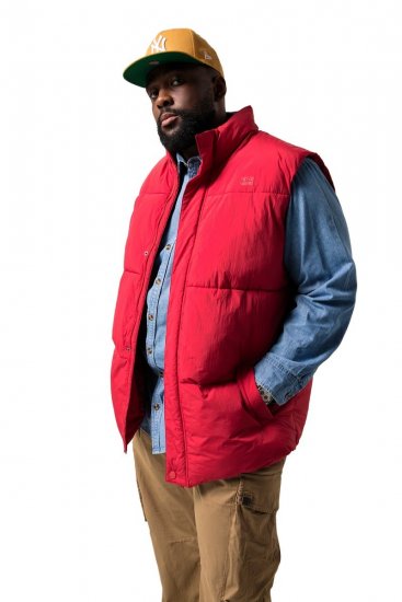 STHUGE 842684 Vateeritud vest Punane - Jakid ja joped - Joped, suured suurused: 2XL – 12XL