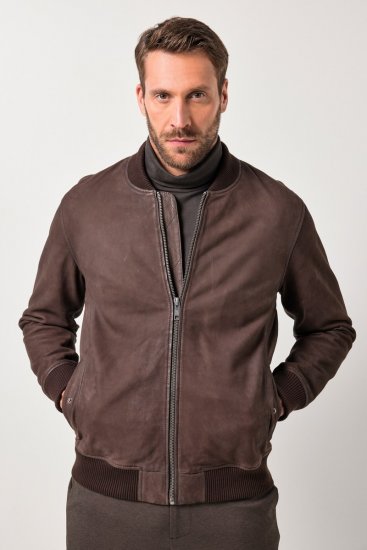 JP1880 Jacket Buffed Nubuck Lamb Leather Brown - Jakid ja joped - Joped, suured suurused: 2XL – 12XL