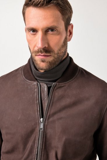 JP1880 Jacket Buffed Nubuck Lamb Leather Brown - Jakid ja joped - Joped, suured suurused: 2XL – 12XL