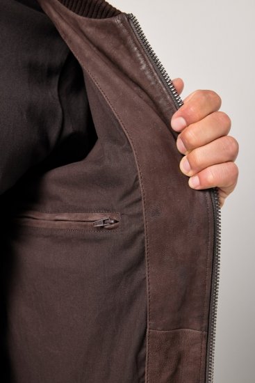 JP1880 Jacket Buffed Nubuck Lamb Leather Brown - Jakid ja joped - Joped, suured suurused: 2XL – 12XL