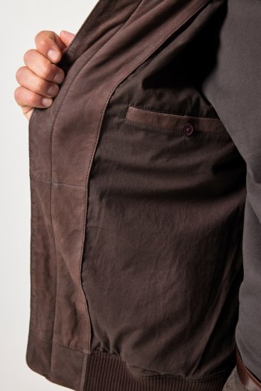 JP1880 Jacket Buffed Nubuck Lamb Leather Brown - Jakid ja joped - Joped, suured suurused: 2XL – 12XL