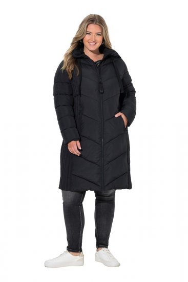 Ulla Popken 842877 Funktsionaalne jope Must - Joped - Suured naiste jakid
