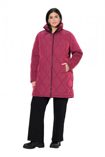 Ulla Popken 842937 Tepitud jope Punane - Joped - Suured naiste jakid
