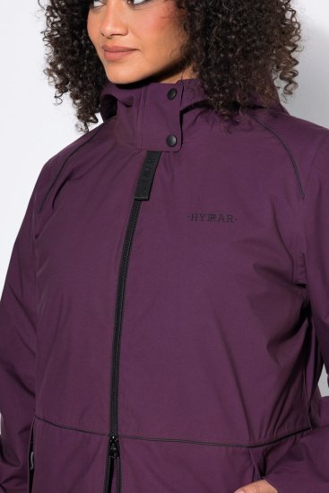 Ulla Popken 843105 Lainemustriga veekindel HYPRAR funktsionaalne jope Ploom - Joped - Suured naiste jakid