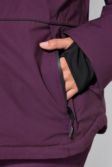 Ulla Popken 843105 Lainemustriga veekindel HYPRAR funktsionaalne jope Ploom - Joped - Suured naiste jakid