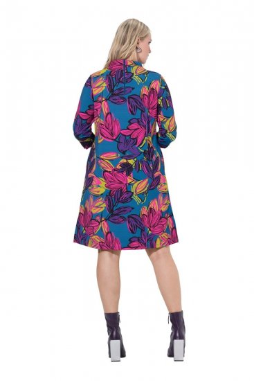 Ulla Popken 843180 Lilleline jersey-kleit Petrool - Kleidid - Kleidid kõikidele suurustele