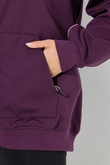 Ulla Popken 843186 Helkuritega vetthülgav softshell-jope Veinipunane - Joped - Suured naiste jakid