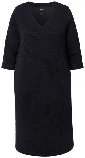 Ulla Popken 843326 3/4 varrukatega dressikleit Must - Dressikleidid - 