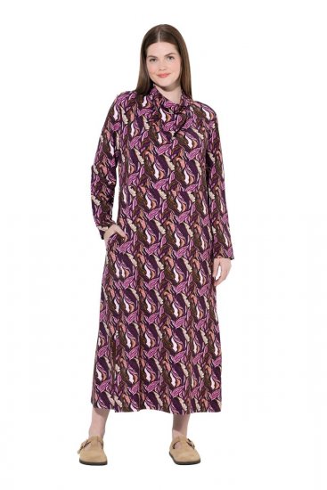 Ulla Popken 843358 Mustriline dressikleit Ploom - Dressikleidid - 