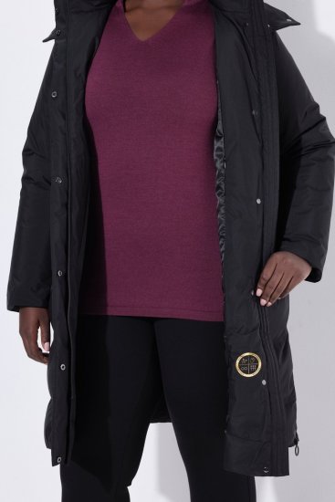Ulla Popken SYMPATEX Triple Function Coat Black - Mantlid - Naiste mantlid suurtes suurustes