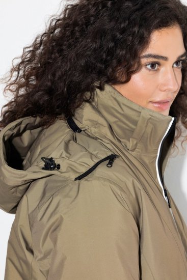 Ulla Popken 844034 Funktsionaalne jope Khaki - Joped - Suured naiste jakid