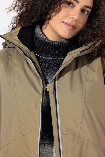 Ulla Popken 844034 Funktsionaalne jope Khaki - Joped - Suured naiste jakid