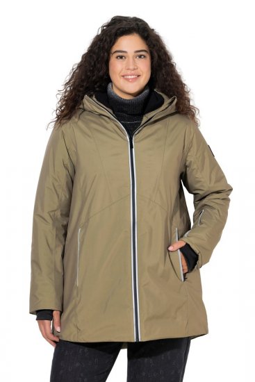 Ulla Popken 844034 Funktsionaalne jope Khaki - Joped - Suured naiste jakid