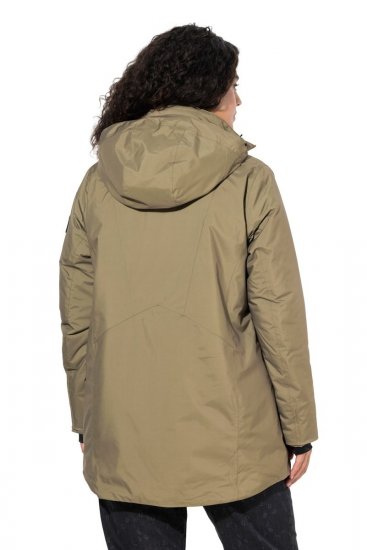 Ulla Popken 844034 Funktsionaalne jope Khaki - Joped - Suured naiste jakid