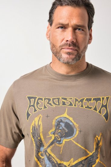 JP1880 844644 Aerosmith T-särk Tume taupe - Bändi T-särgid - Bänditringad suurtes suurustes