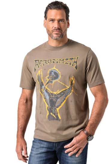 JP1880 844644 Aerosmith T-särk Tume taupe - Bändi T-särgid - Bänditringad suurtes suurustes