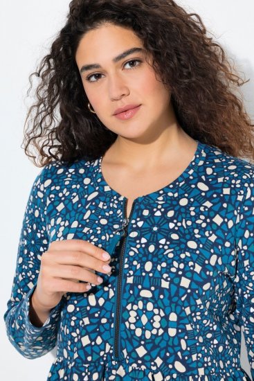 Ulla Popken 844722 Mustriline dressikleit Petrool - Dressikleidid - 